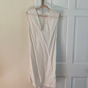 Equipment shift maxi white dress Sz L